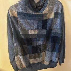Weatherproof Men's Multicolor Patchwork Crewneck Sweater
